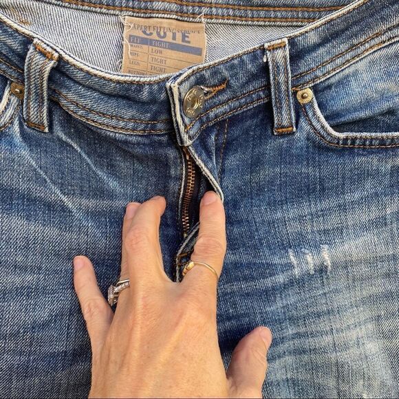 DOLCE GABBANA D&G CUTE Low Rise Jeans Y2K size 27 - Picture 10 of 16